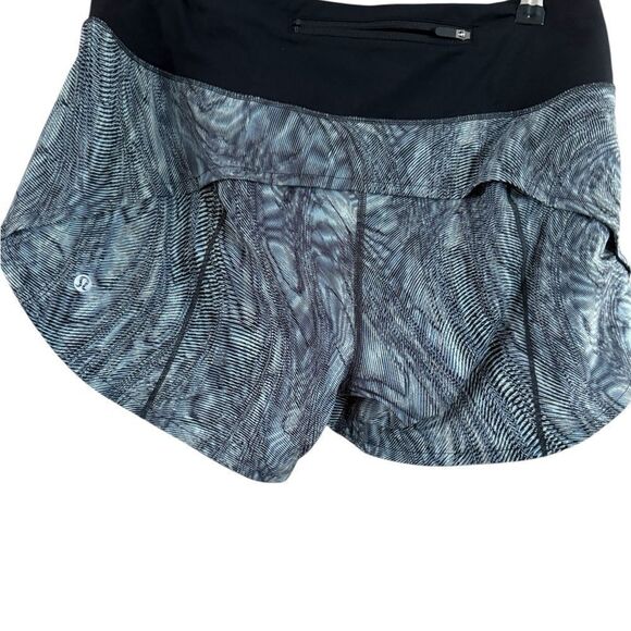 Lululemon Speed Up Low Rise Shorts Black Gray Athletic - Picture 12 of 12